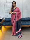 Tew Japan Satin Soft With Ajrak Print Sarees Wholesalers In Delhi